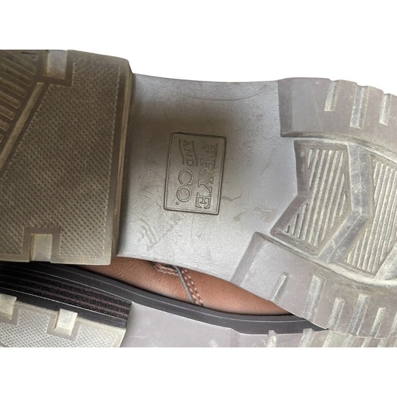 Frye and Co. Men's Otis Stacked Heel Motorcycle Boots Dark Brown Size 9 - Picture 9 of 12